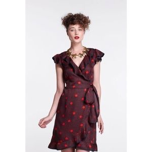 Anthropologie Karen Walker Wrap Dress Sz 6